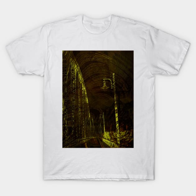 Lanterns on the Bridge T-Shirt by Marsal